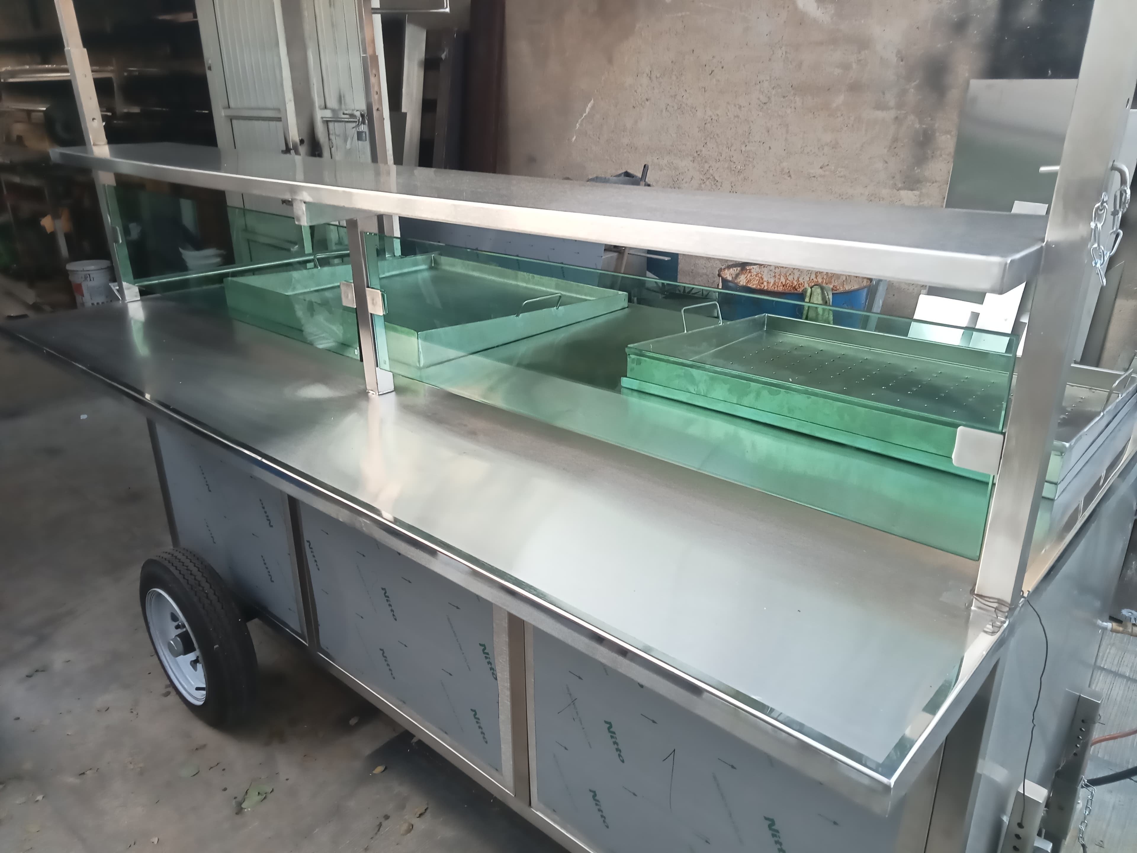 Cocina industrial integral en acero inoxidable